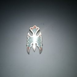 Vintage Phoenix Turquoise Ring Authentic Solid Silver