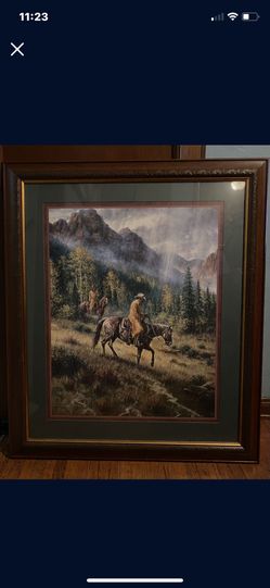 Jack Terry Art Print Home Interiors Cowboys In The rain