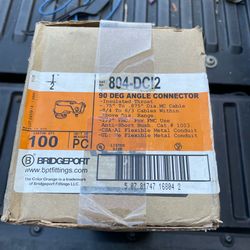 1/2 inch 90 DEGREE Connectors 100 count for Mc/FMC