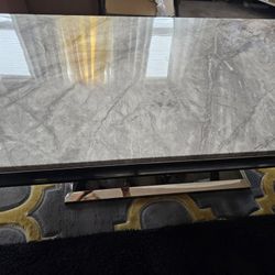 Beautiful Large Marble Cocktail Table,  52 Inch Long And 18 Inches Tall 