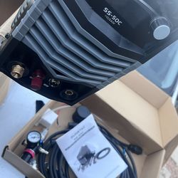 Open box  Plasma Cutter, Non-Touch Pilot Arc 50Amps Non-High Frequency Plasma Cutting Machine with Large LCD Display 110/220V Dual Voltage IGBT Invert