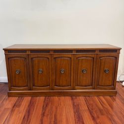 Vintage Drexel Triune Mahogany Credenza Sideboard Mid Century Italian Provincial