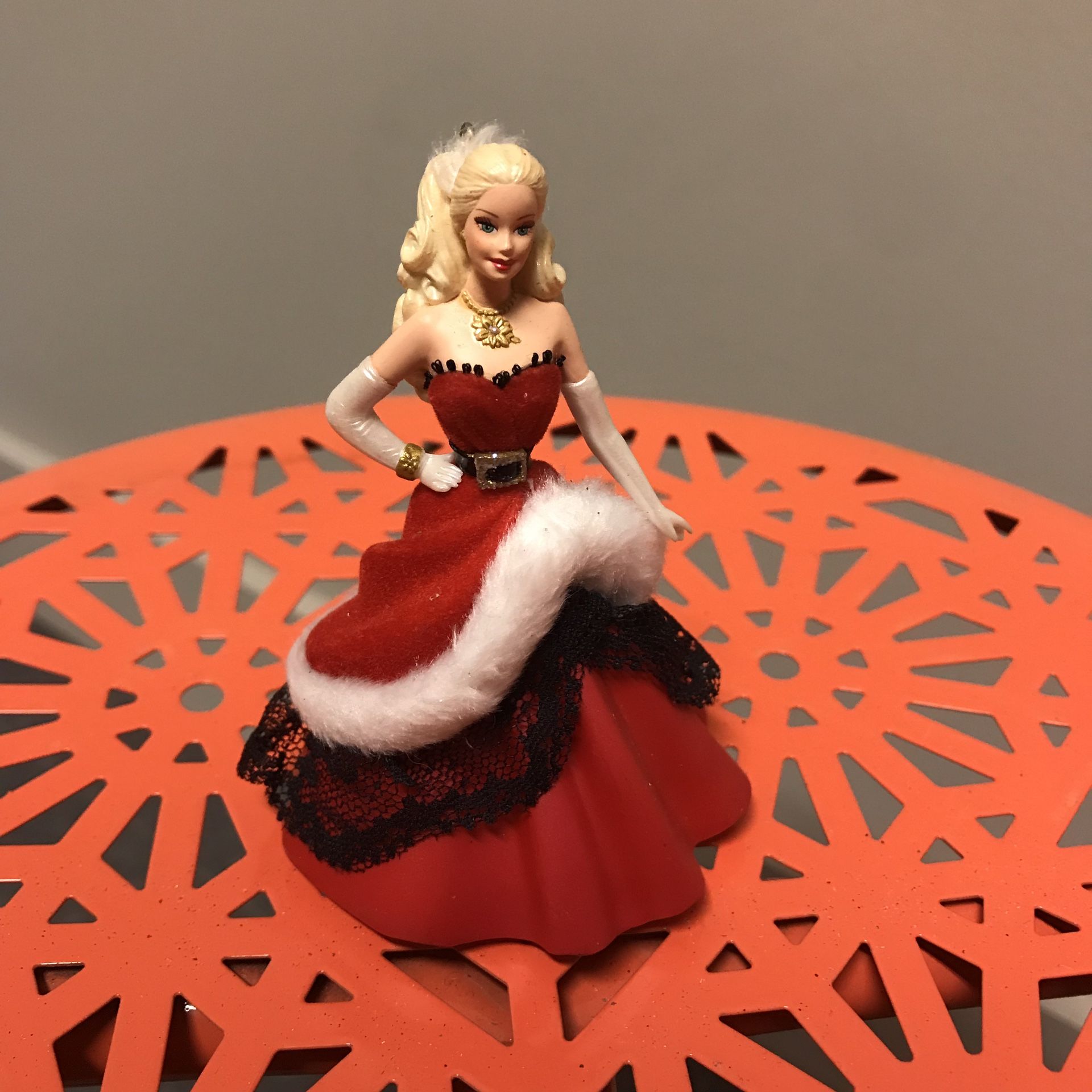 Holiday Barbie ornament set
