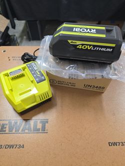 Ryobi 40V 4ah Battery W/ Charger