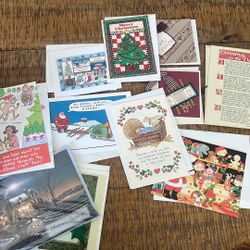 Vintage Christmas Card Lot Of 150