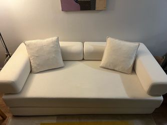 4-in-1 Folding Convertible Sofa Bed, 78 Inch Boneless Couch with Fixed-Shape Frame, Corduroy Loveseat Sleeper with Pull Out Bed, Floor Sofa Modular Fu