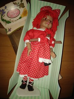 $10 each***3 PORCELAIN DOLLS on stand