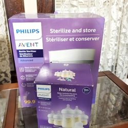 Bottle sterilizer and bottle set brand new