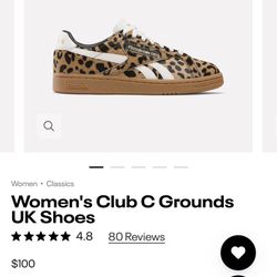 Brand New - Reebok Women’s Club C Ground UK Shoes 