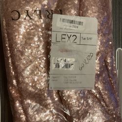 Rose Gold Sequin Tablecloth 