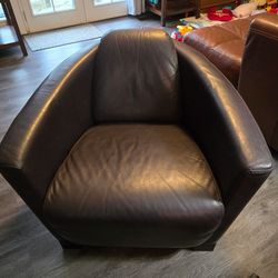 Calia Italia leather armchair