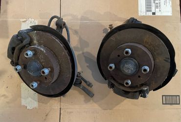240sx S13 4 Lug Front Spindles Brakes Lines Rotors Hubs
