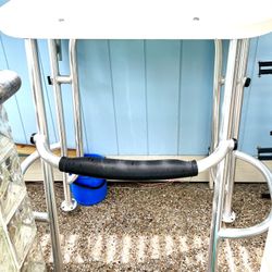 Boat Platform For Center Consoles Has Tow Ring  For Water Sking, Tubing, Rod Holders, Fits Over Top  Of  Outboard Engine.great Diving Board And Seat.