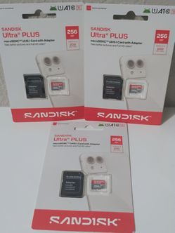 SanDisk Ultra Plus 256GB microSDXC Card with Adapter