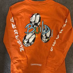 chrome heart orange longsleeve