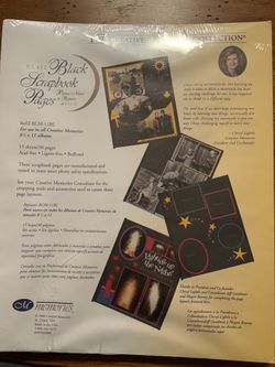 Creative Memories 8 1/2 x 11 Black Pages 