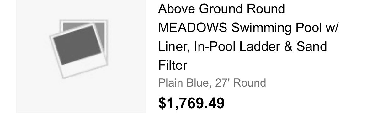 Meadows Swimming Pool NEW, 27’ Above Ground Pool