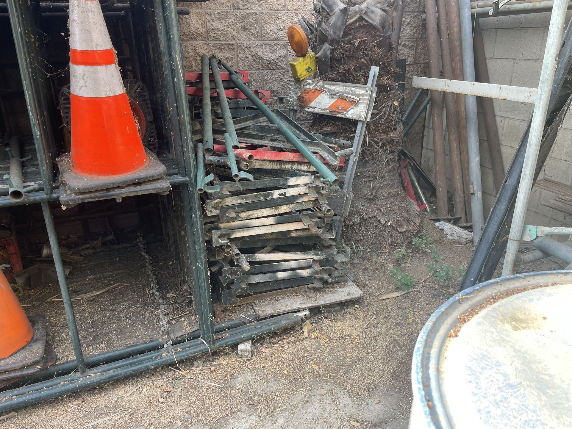 Scaffolding. Used