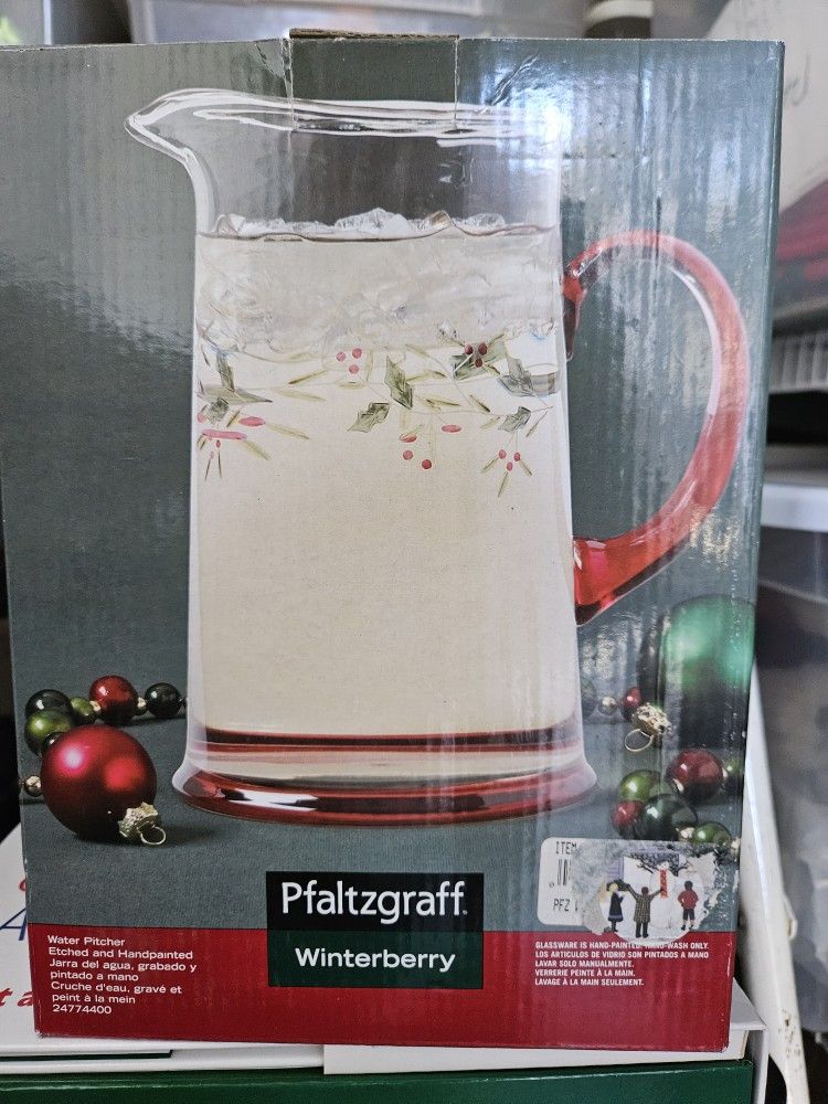 Pfaltzgraff Glass Pitcher