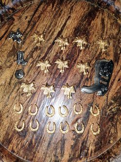 Custom Cowboy Western Cowboy Boot Charm / Decorative Buttons