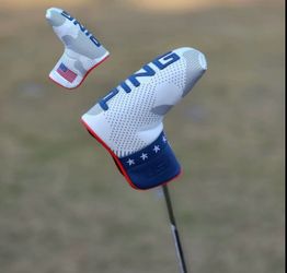 PING USA Blade Putter Head Cover (White & Blue)