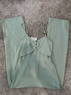 New green jumpsuit from Macys