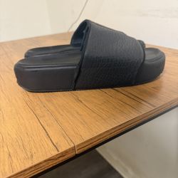 Y-3 Adidas Platform Sandals Black Leather Men’s 