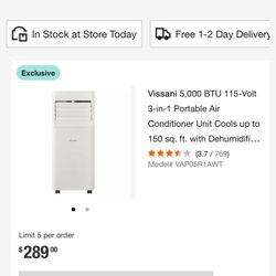 Vissani Portable Air Conditioner 