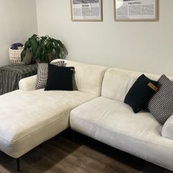 Article White Fabric Abisko Left Sectional