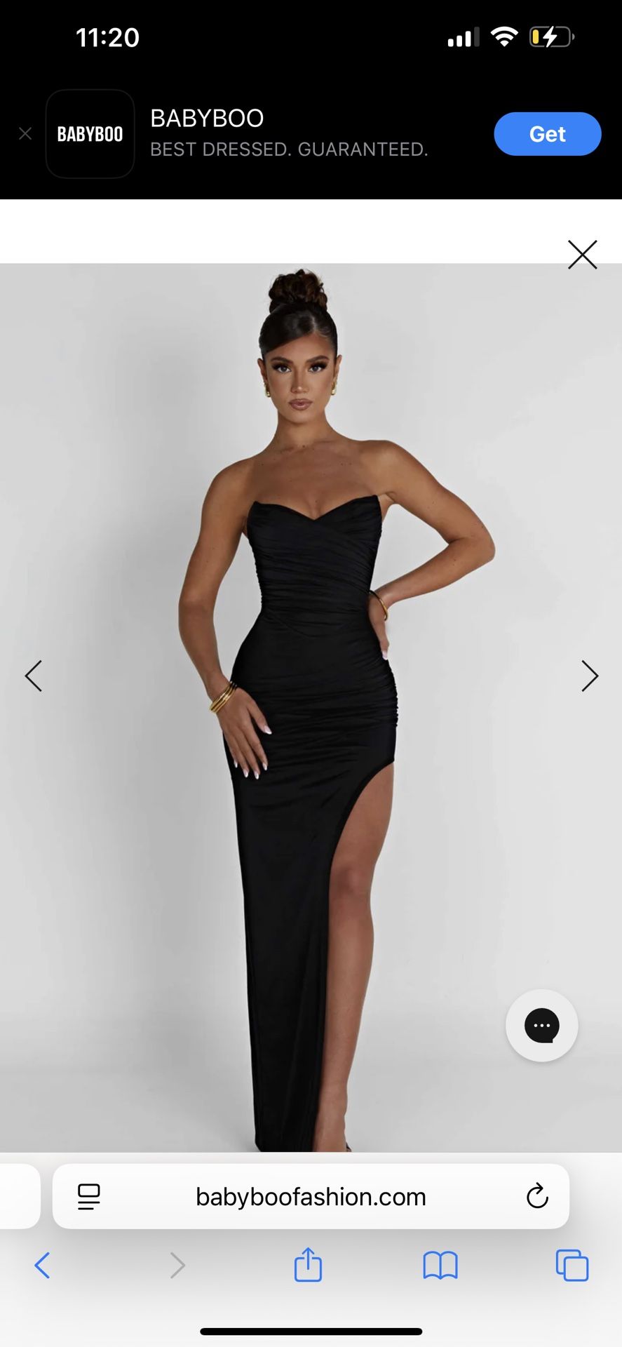 New! Never Worn Black Maxi Dress From Babyboo