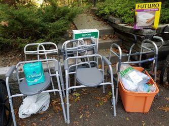 Walkers and bedside commodes