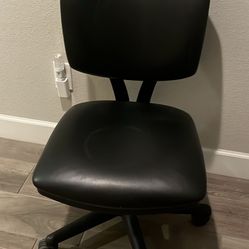 Black Leather Office Chair 