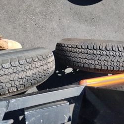 Total Of 4,  14" Trailer Rims With Brand New Tires