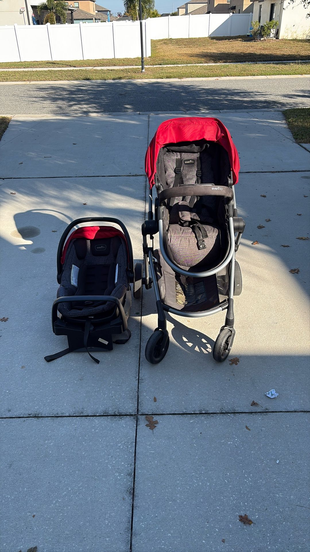 Even Flo car Seat And Stroller Combo