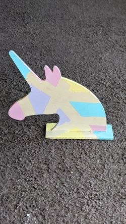 The Colorful Wooden Unicorn