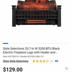 Electric Fireplace Logs With Heater