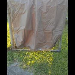 $15.00 EACH. TWIN SIZE AIR MATTRESS,  (1)) TAUPE AND (1) NAVY 