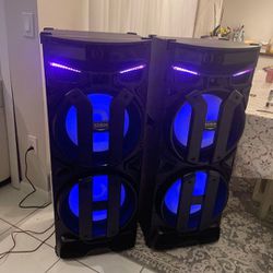 Wireless Bluetooth DJ Deck  Reciever With Dual LED 12in Speakers 🔥 🔥 🔥 