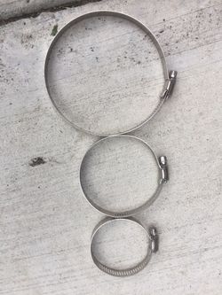 Automotive hose clamps various sizes