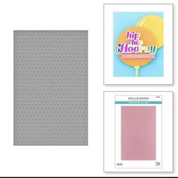 Spellbinders Dots embossing Folder& Sending Huggs die cut crafts