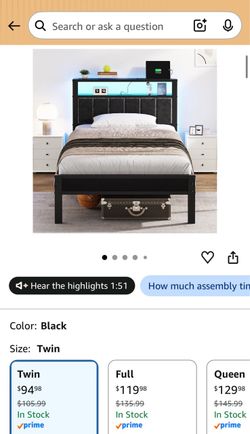 TWIN BED FRAME