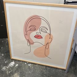 Wonderwall studio painting 40 inches wide and 40 inches high 