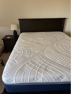 Queen Size Bed Frame & Nightstand