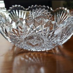 Antique cut glass bowl