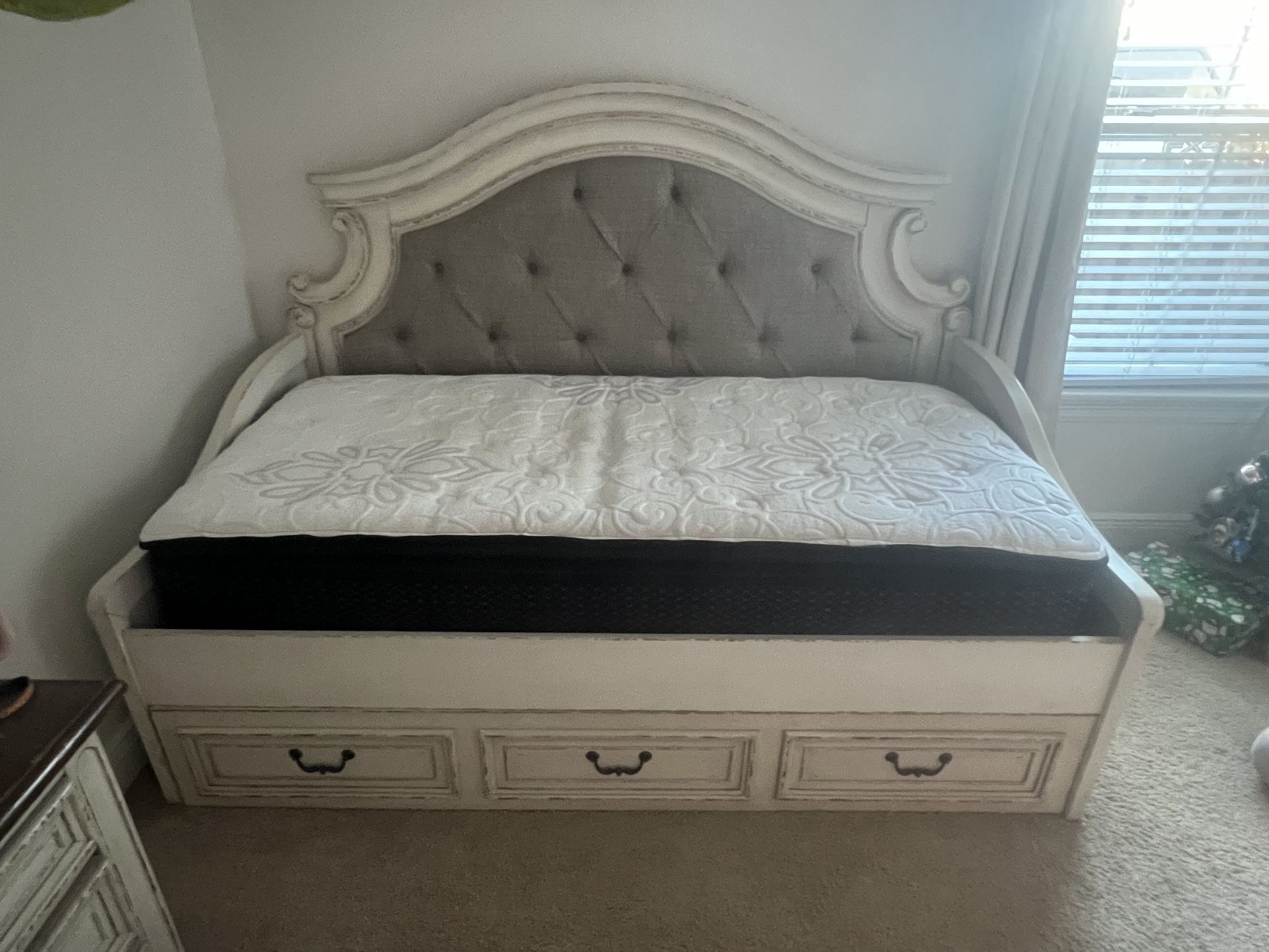 Ashley  Twin Bed and Mattress 
