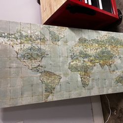World Map Painting