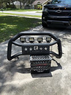 Tyger Auto Sport Bar + Front Bumper Guard w/ LED Lights