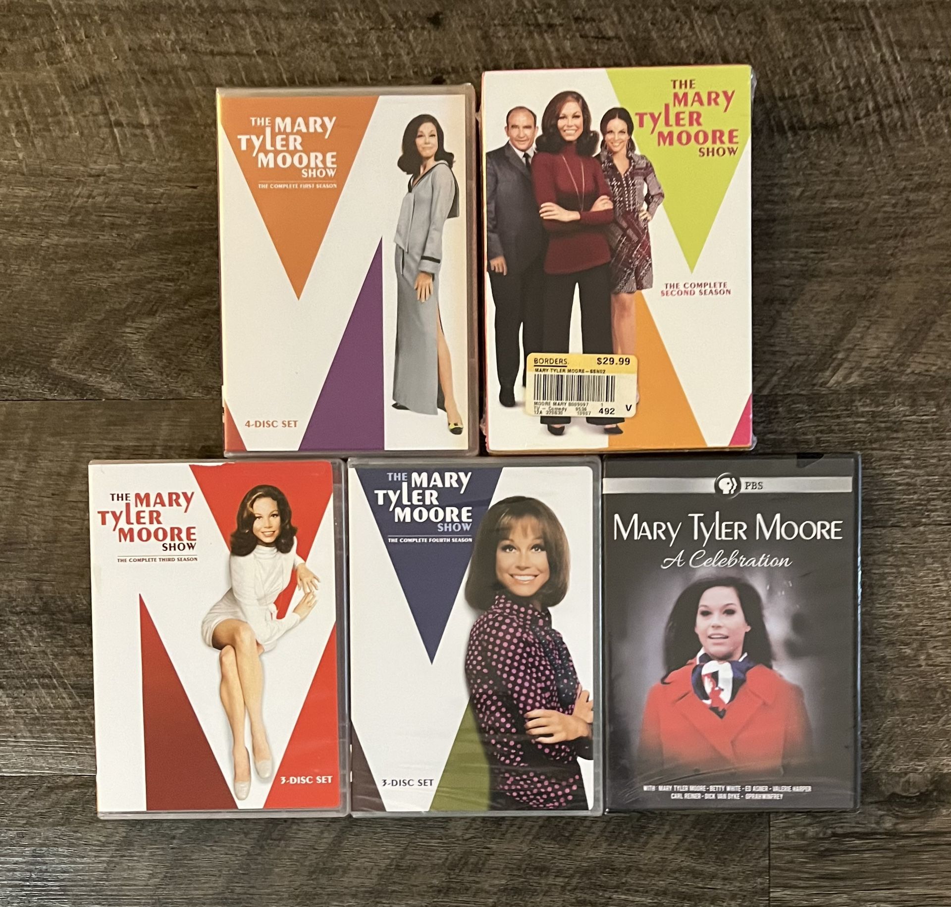 Mary Tyler Moore Show Seasons 1-4 Dvd Sets+PBS Celebration