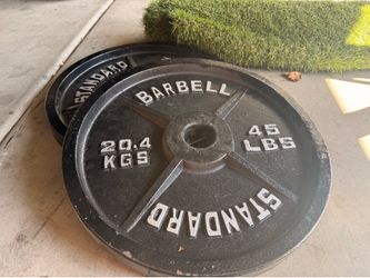 45 lb plates (2)