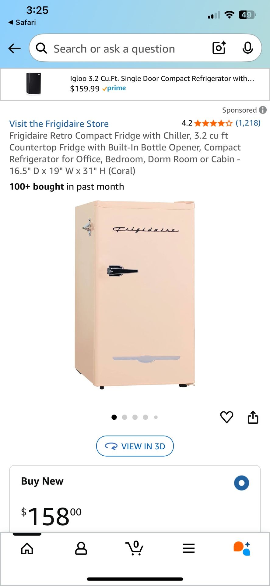 Frigidaire Mini Fridge